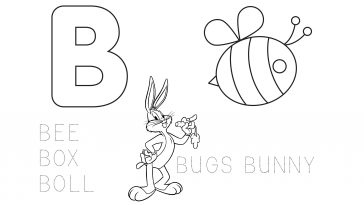 alphabet-educational-page-letter-B