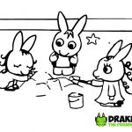TROTRO Coloring Pages Trotro Nana BouBou play in the sandbox