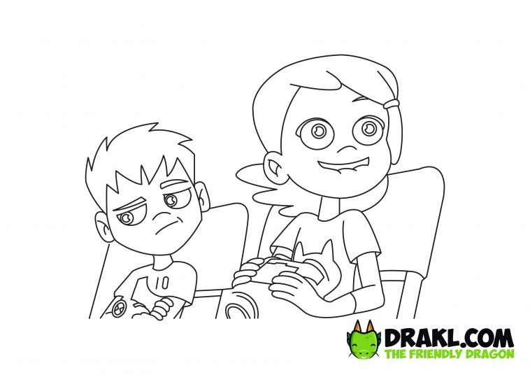 Ben 10 Coloring Page