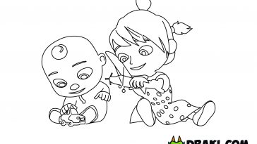 CoComelon Karaoke Coloring Page