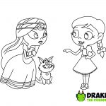 Dorothy and The Wizard of Oz Coloring Page