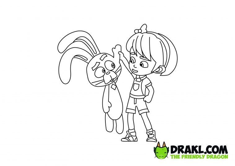 Alice & Lewis Coloring Page