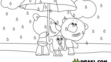 Be-Be-Bears Coloring Page