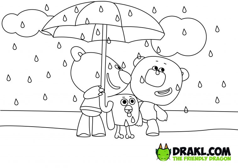 Be-Be-Bears Coloring Page