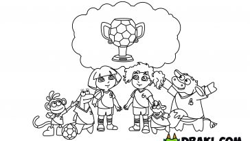 Dora the Explorer Coloring Page