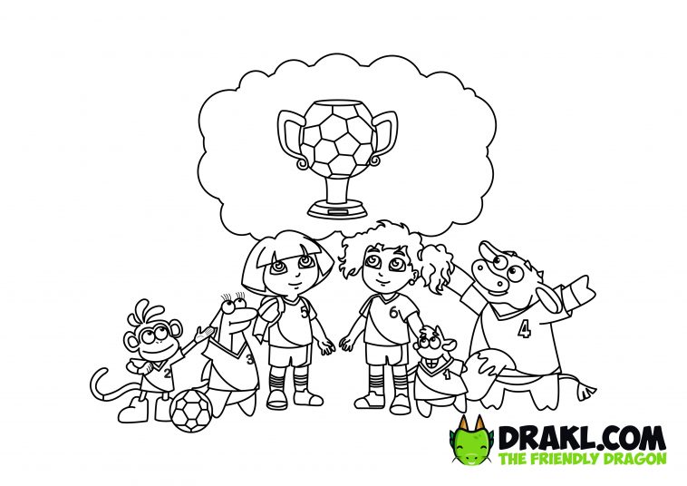 Dora the Explorer Coloring Page