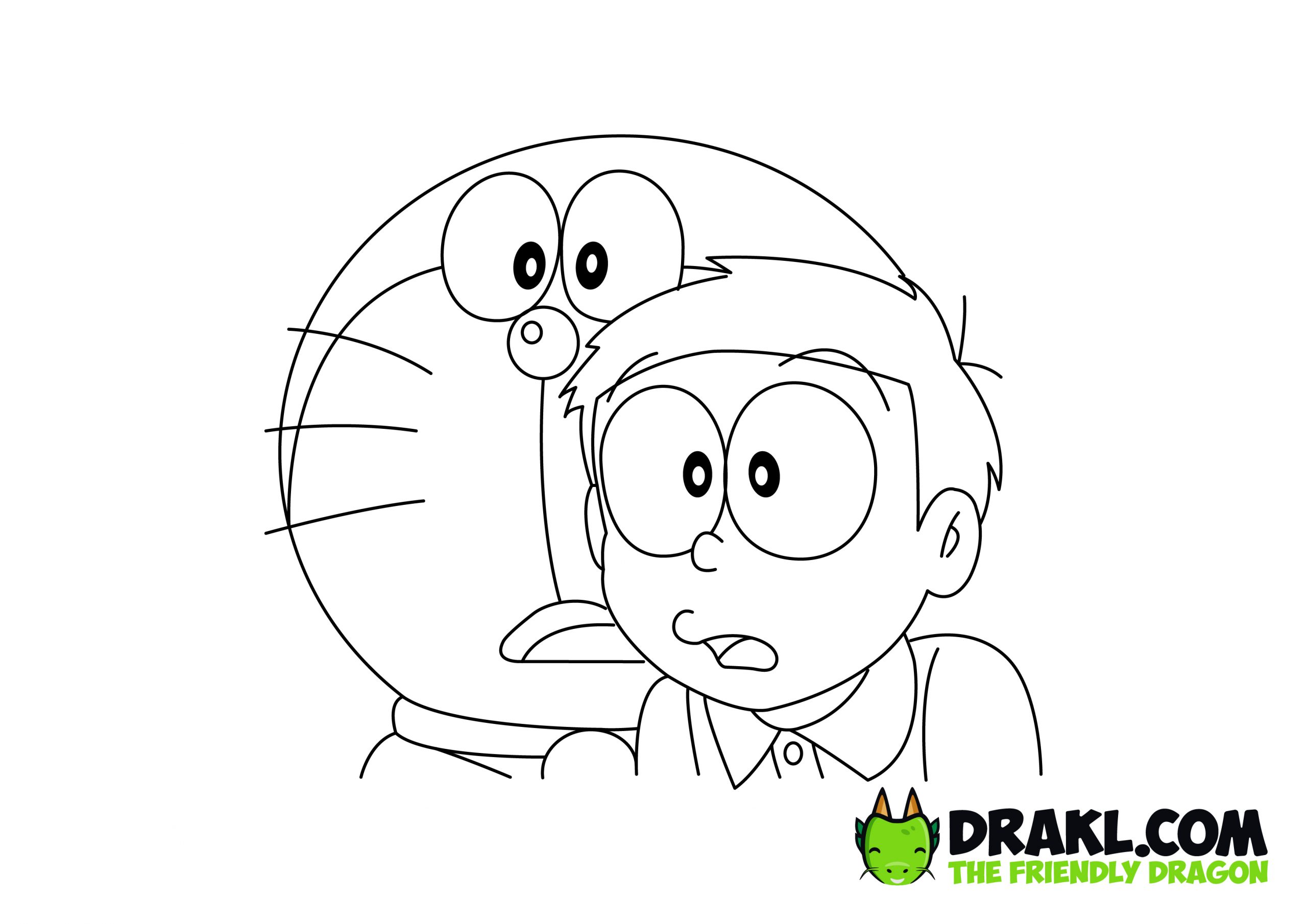 Doraemon Coloring Page - DRAKL