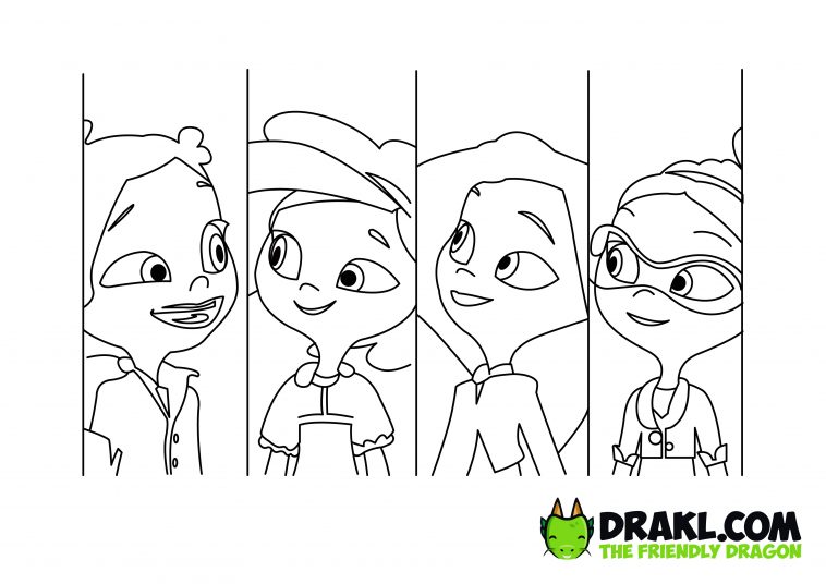 Fantasy Patrol Coloring Page