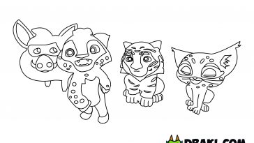 Leo & Tig Coloring Page