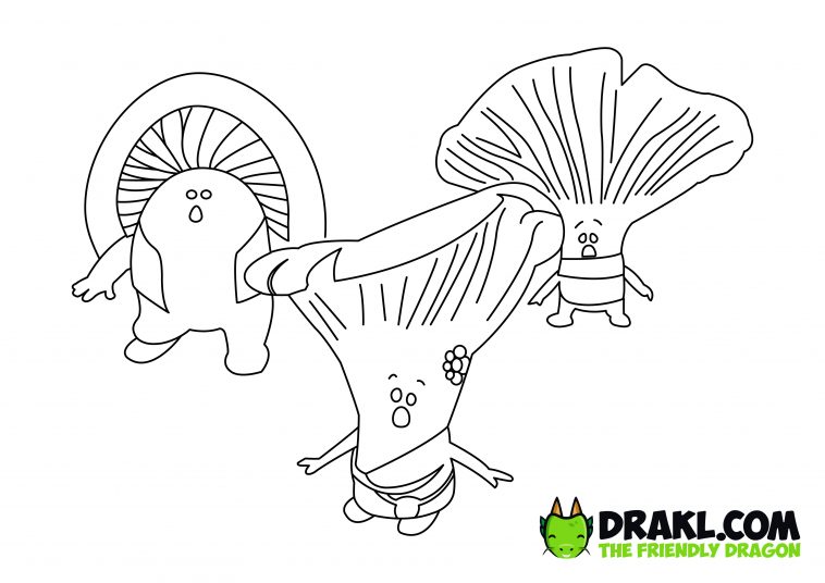 Mush-Mush and the Mushables Coloring Page