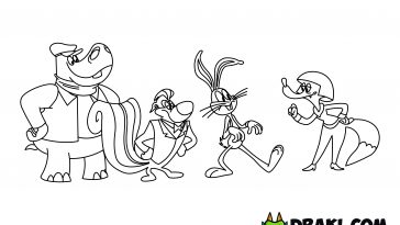 New Looney Tunes Coloring Page