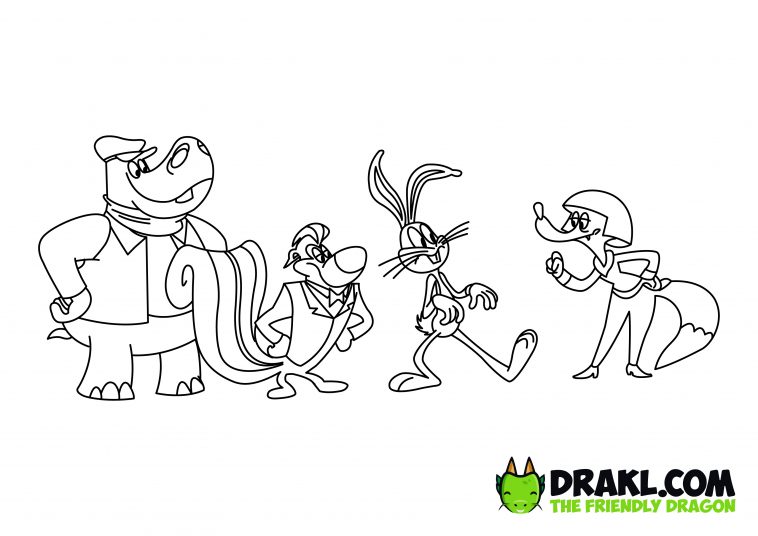 New Looney Tunes Coloring Page