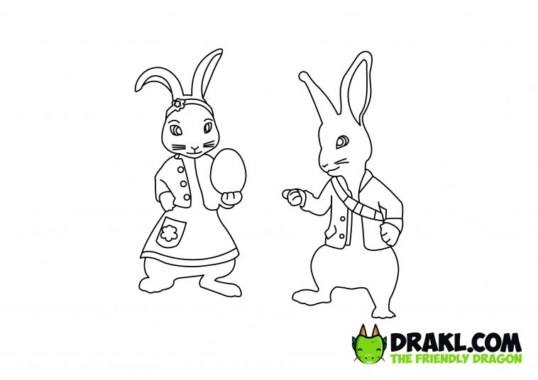 Peter Rabbit - Easter Special Coloring Page