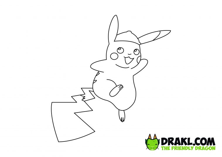 Pokémon Detective Pikachu Coloring Page