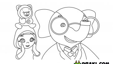 Rainbow Ruby Coloring Page