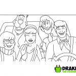 Scooby-Doo and Guess Who Coloring Page