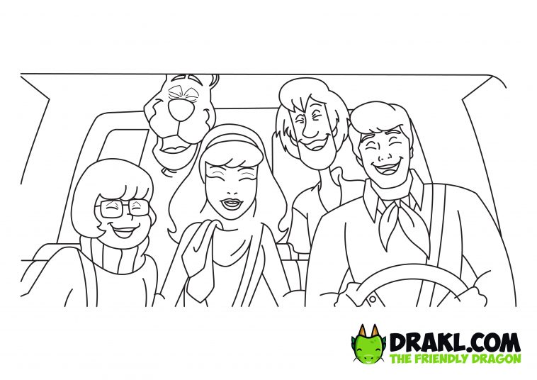 Scooby-Doo and Guess Who Coloring Page