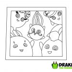 Sunny Bunnies Snapshot to Remember Coloring Page