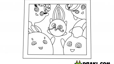 Sunny Bunnies Snapshot to Remember Coloring Page