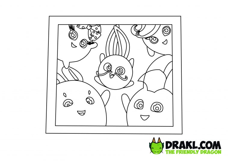 Sunny Bunnies Snapshot to Remember Coloring Page