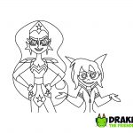 Super Hero Girls Coloring Page