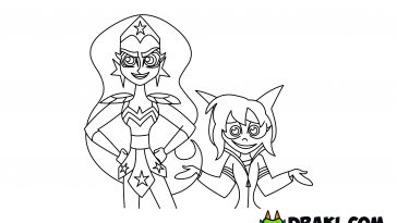 Super Hero Girls Coloring Page