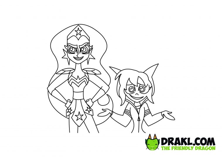 Super Hero Girls Coloring Page