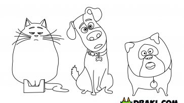 The Secret Life of Pets Coloring Page