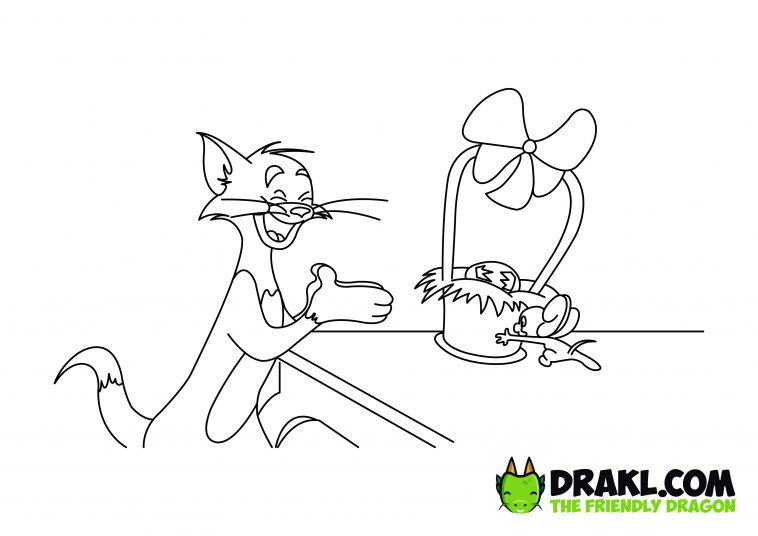 Tom & Jerry Happy Easter! Coloring Page