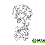 Baby Looney Tunes Christmas in July Coloring Page