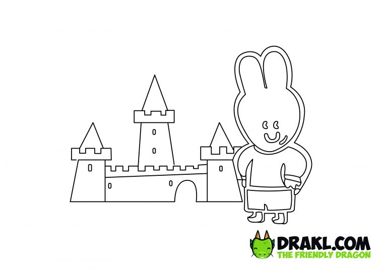 Louie Draw Me a Castle Coloring Page